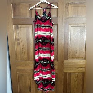 Glam printed maxi dress